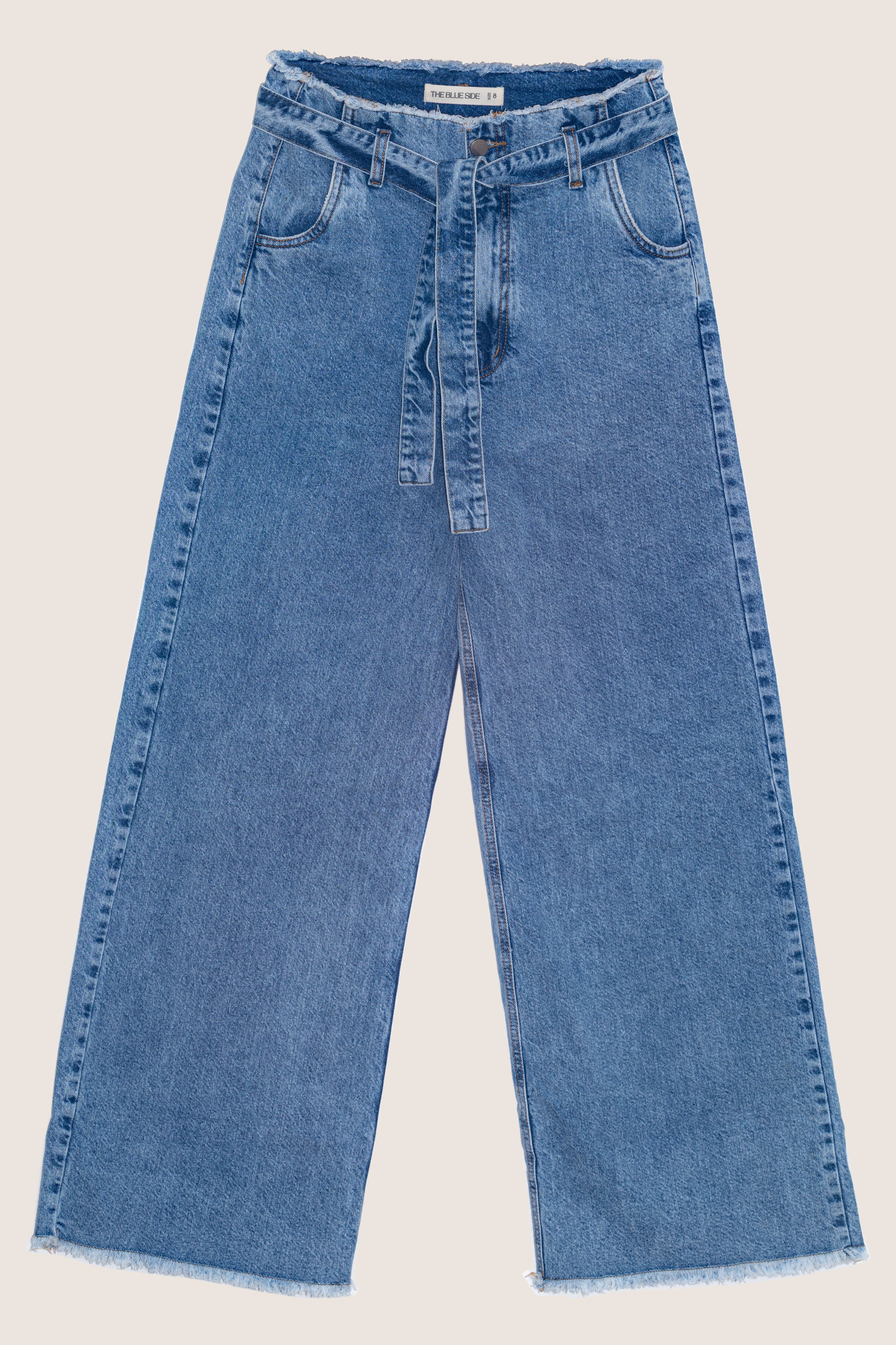 Jean tiro alto wide leg