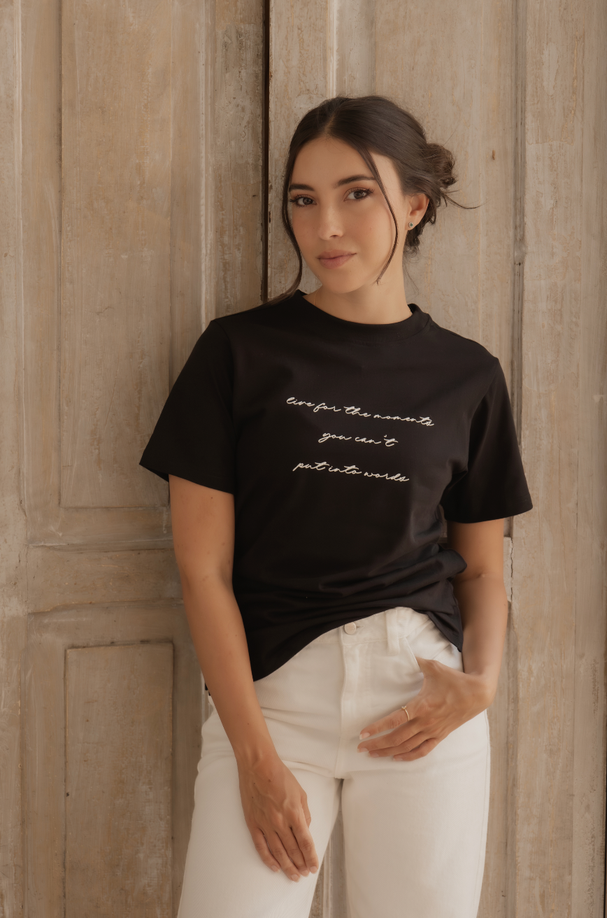 Camiseta básica estampada