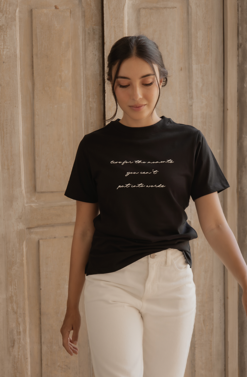 Camiseta básica estampada