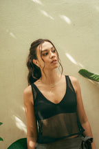 Knit crop top