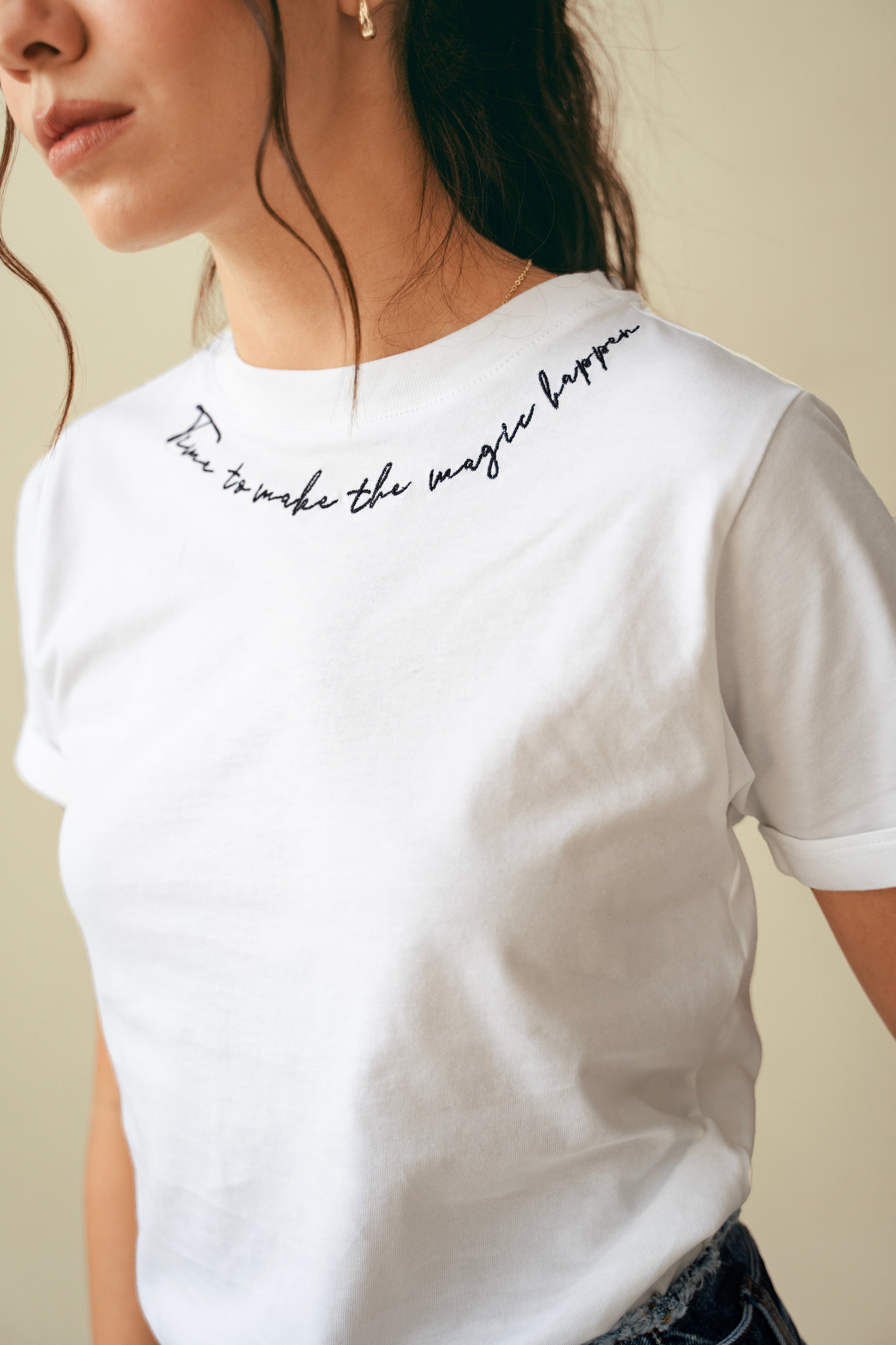 Camiseta Basica bordada