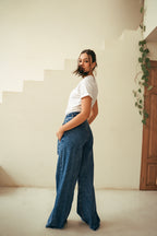 Jean tiro alto wide leg