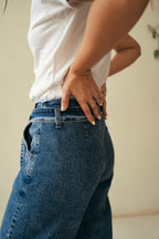 Jean tiro alto wide leg
