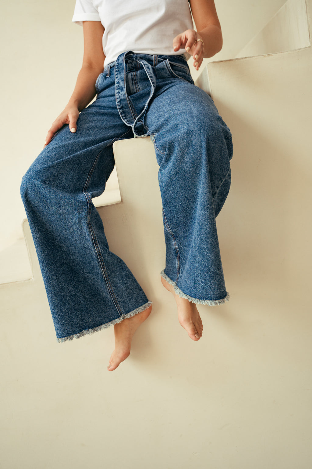 Jean tiro alto wide leg