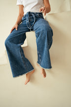 Jean tiro alto wide leg